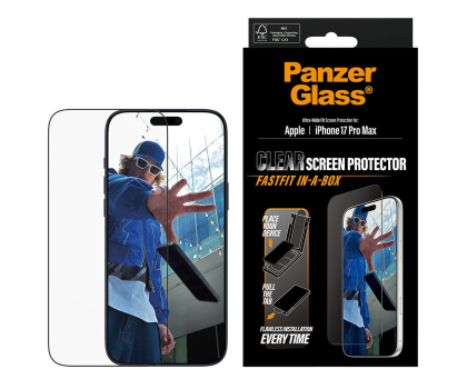 Szkło i folia ochronna PanzerGlass Ultra-Wide Fit Fastfit do iPhone 17 Pro Max